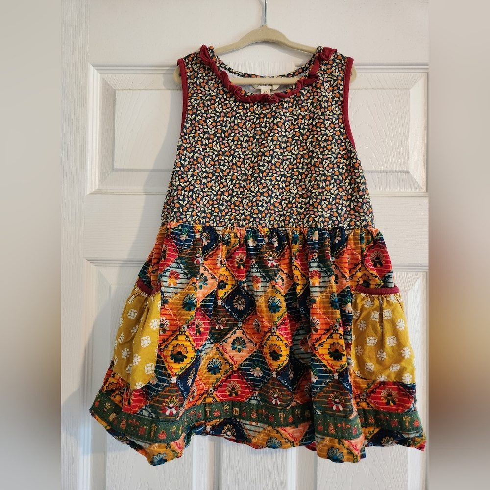 Girls floral velvet Matilda Jane top, size 14